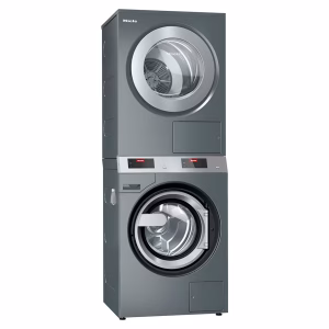 Miele Professional PDW909 and PDR909 Benchmark Stacked Washer and Dryer