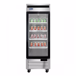 Atosa MCF8705GR Slimline Upright Single Glass Door Fridge