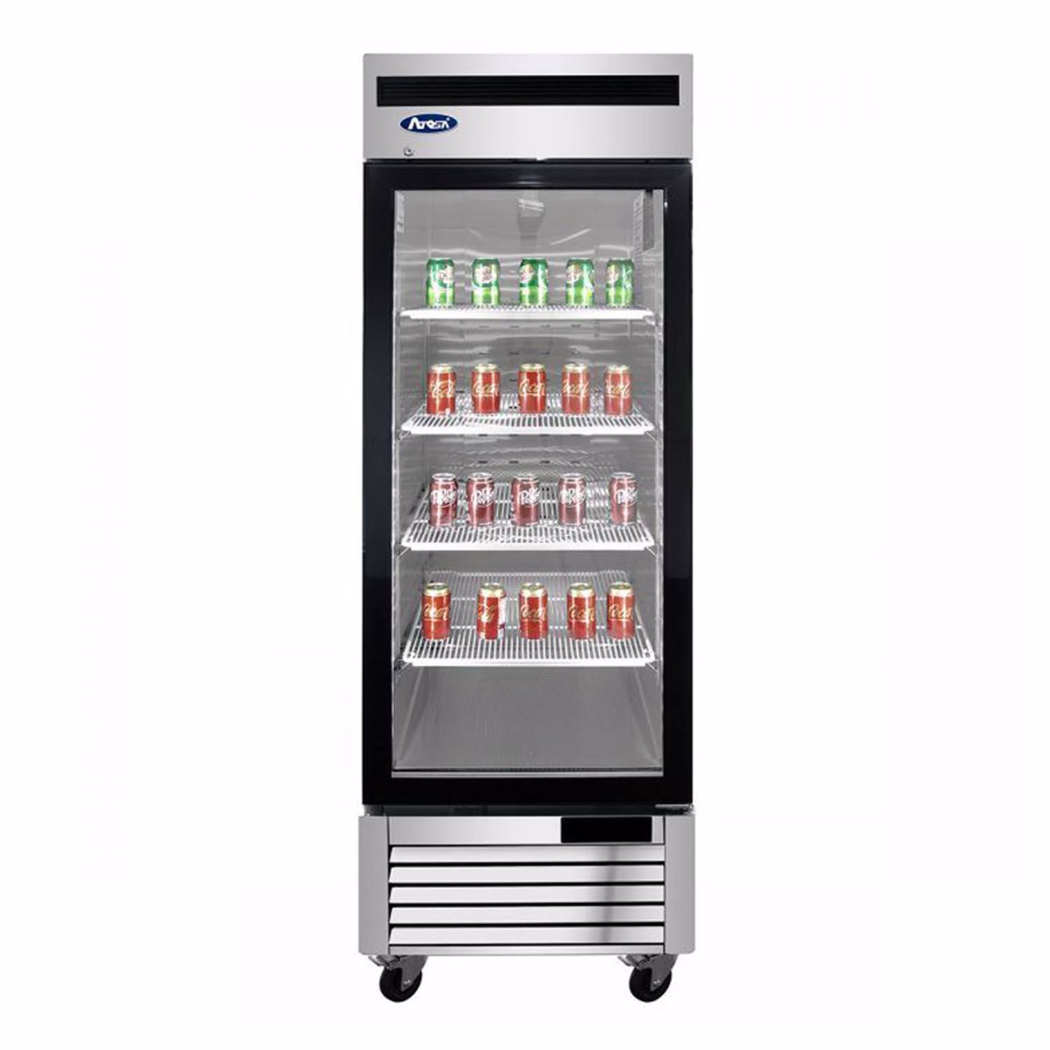 Atosa MCF8705GR Slimline Upright Single Glass Door Fridge