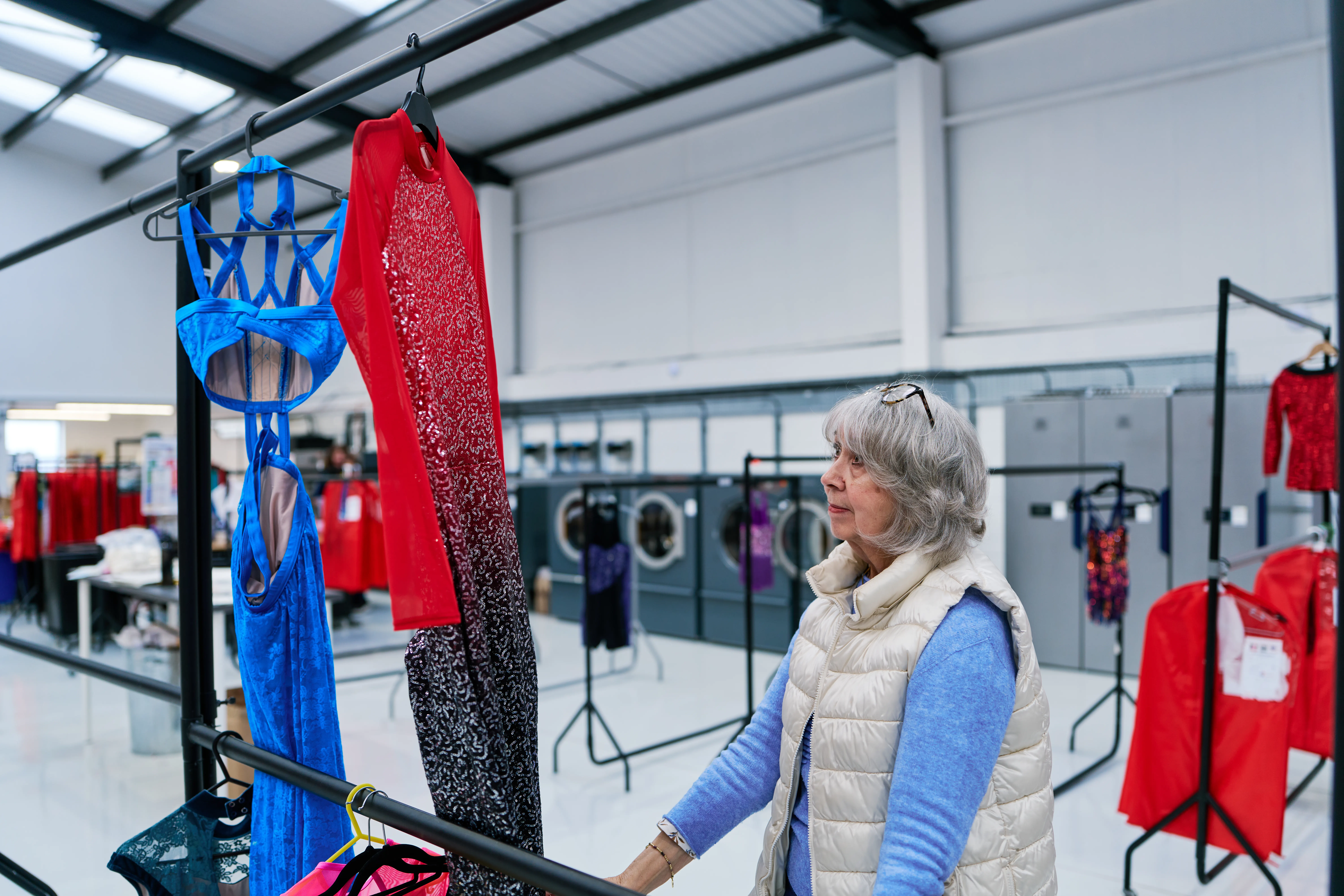 Commercial laundry room